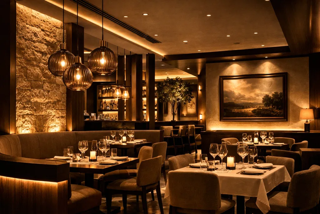 Iluminación profesional para restaurantes